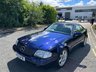 USED 2000 X MERCEDES-BENZ SL 3.2 SL320 2d 221 BHP-Fantastic low mileage example-The Designo SL Edition Mercedes is the individual range for exclusive paint finishes and high-quality interior appointments. This example in Designo Mystic Blue with a black leather interior, birds eye maple inlays as well as the optional wood trim on the gear shifter and steering wheel. It also comes equipped with the hardtop roof-Fitted with its original Designo Mercedes-Benz 18