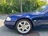 USED 2000 X MERCEDES-BENZ SL 3.2 SL320 2d 221 BHP-Fantastic low mileage example-The Designo SL Edition Mercedes is the individual range for exclusive paint finishes and high-quality interior appointments. This example in Designo Mystic Blue with a black leather interior, birds eye maple inlays as well as the optional wood trim on the gear shifter and steering wheel. It also comes equipped with the hardtop roof-Fitted with its original Designo Mercedes-Benz 18