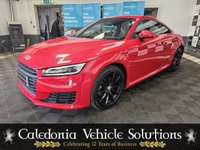 USED 2015 15 AUDI TT 2.0 TDI ULTRA SPORT 2d 182 BHP STUNNING LOW MILEAGE EXAMPLE IN BRILLIANT RED WITH GLOSS BLACK WHEELS. AUDI SERVICE. ONE YEARS MOT AND 6 MONTH WARRANTY