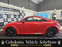USED 2015 15 AUDI TT 2.0 TDI ULTRA SPORT 2d 182 BHP STUNNING LOW MILEAGE EXAMPLE IN BRILLIANT RED WITH GLOSS BLACK WHEELS. AUDI SERVICE. ONE YEARS MOT AND 6 MONTH WARRANTY