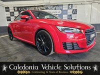 USED 2015 15 AUDI TT 2.0 TDI ULTRA SPORT 2d 182 BHP STUNNING LOW MILEAGE EXAMPLE IN BRILLIANT RED WITH GLOSS BLACK WHEELS. AUDI SERVICE. ONE YEARS MOT AND 6 MONTH WARRANTY