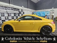 USED 2015 15 AUDI TT 2.0 TTS TFSI QUATTRO 2d 306 BHP VEGAS YELLOW WITH BLACK LEATHER. AUDI SERVICE HISTORY AND ONLY ONE FORMER OWNER. 6 MONTH WARRANTY