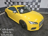 USED 2015 15 AUDI TT 2.0 TTS TFSI QUATTRO 2d 306 BHP VEGAS YELLOW WITH BLACK LEATHER. AUDI SERVICE HISTORY AND ONLY ONE FORMER OWNER. 6 MONTH WARRANTY