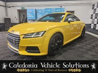 USED 2015 15 AUDI TT 2.0 TTS TFSI QUATTRO 2d 306 BHP VEGAS YELLOW WITH BLACK LEATHER. AUDI SERVICE HISTORY AND ONLY ONE FORMER OWNER. 6 MONTH WARRANTY