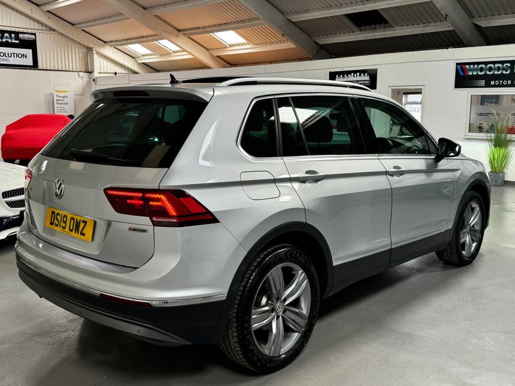USED 2019 19 VOLKSWAGEN TIGUAN 2.0 SEL TDI 4MOTION DSG 5d 148 BHP 19" ALLOYS+PAN ROOF+F/R SENSOR