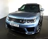USED 2019 69 LAND ROVER RANGE ROVER SPORT 3.0 SDV6 HSE DYNAMIC 5d 306 BHP-2 FORMER KEEPERS-FINISHED IN BYRON BLUE METALLIC WITH BLACK LEATHER UPHOLSTERY-SLIDING PANORAMIC SUNROOF-HEATED SEATS-BLUETOOTH-CRUISE CONTROL-SATNAV-PARKING SENSORS-REVERSE CAMERA-DAB RADIO-ELECTRIC FOLDING MIRRORS-DUAL CLIMATE CONTROL-APPLE CAR PLAY-21