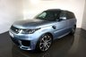 USED 2019 69 LAND ROVER RANGE ROVER SPORT 3.0 SDV6 HSE DYNAMIC 5d 306 BHP-2 FORMER KEEPERS-FINISHED IN BYRON BLUE METALLIC WITH BLACK LEATHER UPHOLSTERY-SLIDING PANORAMIC SUNROOF-HEATED SEATS-BLUETOOTH-CRUISE CONTROL-SATNAV-PARKING SENSORS-REVERSE CAMERA-DAB RADIO-ELECTRIC FOLDING MIRRORS-DUAL CLIMATE CONTROL-APPLE CAR PLAY-21