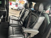 USED 2018 68 MERCEDES-BENZ V-CLASS 2.1 V220 D SPORT L 5d 161 BHP EX PREMIERSHIP FOOTBALL CLUB VIP CAR + MASSIVE SPEC INC GLASS PANORAMIC SUNROOF + COMMAND SAT NAV + BURMESTER SOUND SYSTEM + DIAMOND CUT ALLOYS + 8 SEATER MULTI CONFIGURATION SEATING OPTION + FULL LEATHER SEATS HEATED + TWIN SIDE ELECTRIC OPENING DOORS + REAR AIR CON + ELECTRIC TAILGATE + MEMORY PACK + ACTIVE PARKING ASSIST WITH 360 DGEREE PARKING CAMERA + AMBIENT LIGHTING + FINISHED IN OBSIDIAN BLACK WITH PRIVACY VIP PACKAGE