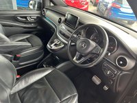 USED 2018 68 MERCEDES-BENZ V-CLASS 2.1 V220 D SPORT L 5d 161 BHP EX PREMIERSHIP FOOTBALL CLUB VIP CAR + MASSIVE SPEC INC GLASS PANORAMIC SUNROOF + COMMAND SAT NAV + BURMESTER SOUND SYSTEM + DIAMOND CUT ALLOYS + 8 SEATER MULTI CONFIGURATION SEATING OPTION + FULL LEATHER SEATS HEATED + TWIN SIDE ELECTRIC OPENING DOORS + REAR AIR CON + ELECTRIC TAILGATE + MEMORY PACK + ACTIVE PARKING ASSIST WITH 360 DGEREE PARKING CAMERA + AMBIENT LIGHTING + FINISHED IN OBSIDIAN BLACK WITH PRIVACY VIP PACKAGE