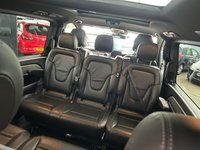 USED 2018 68 MERCEDES-BENZ V-CLASS 2.1 V220 D SPORT L 5d 161 BHP EX PREMIERSHIP FOOTBALL CLUB VIP CAR + MASSIVE SPEC INC GLASS PANORAMIC SUNROOF + COMMAND SAT NAV + BURMESTER SOUND SYSTEM + DIAMOND CUT ALLOYS + 8 SEATER MULTI CONFIGURATION SEATING OPTION + FULL LEATHER SEATS HEATED + TWIN SIDE ELECTRIC OPENING DOORS + REAR AIR CON + ELECTRIC TAILGATE + MEMORY PACK + ACTIVE PARKING ASSIST WITH 360 DGEREE PARKING CAMERA + AMBIENT LIGHTING + FINISHED IN OBSIDIAN BLACK WITH PRIVACY VIP PACKAGE