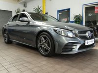 USED 2020 20 MERCEDES-BENZ C-CLASS 2.0 C 300 D AMG LINE EDITION 4d 242 BHP SAT NAV HEATED LEATHER REAR VIEW CAMERA CRUISE CONTROL PARKING SENSORS 1 OWNER SERVICE HISTORY GENUINE LOW MILES