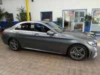 USED 2020 20 MERCEDES-BENZ C-CLASS 2.0 C 300 D AMG LINE EDITION 4d 242 BHP SAT NAV HEATED LEATHER REAR VIEW CAMERA CRUISE CONTROL PARKING SENSORS 1 OWNER SERVICE HISTORY GENUINE LOW MILES
