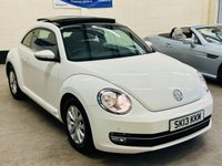 USED 2013 13 VOLKSWAGEN BEETLE 1.6 DESIGN TDi BLUEMOTION TECHNOLOGY PANORAMIC 3 DOOR 104 BHP 8 SERVICES TO 43,428 MILES &pound;35 TAX
