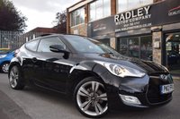 USED 2012 12 HYUNDAI VELOSTER 1.6 GDI SPORT 4d 138 BHP FSH-PANROOF-LEATHER-CAZ