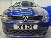 USED 2011 11 VOLKSWAGEN POLO 1.4 SE Hatchback 5dr Petrol Manual Euro 5 (85 ps) Rear Parking Sensors, Bluetooth, &pound;3k Extras