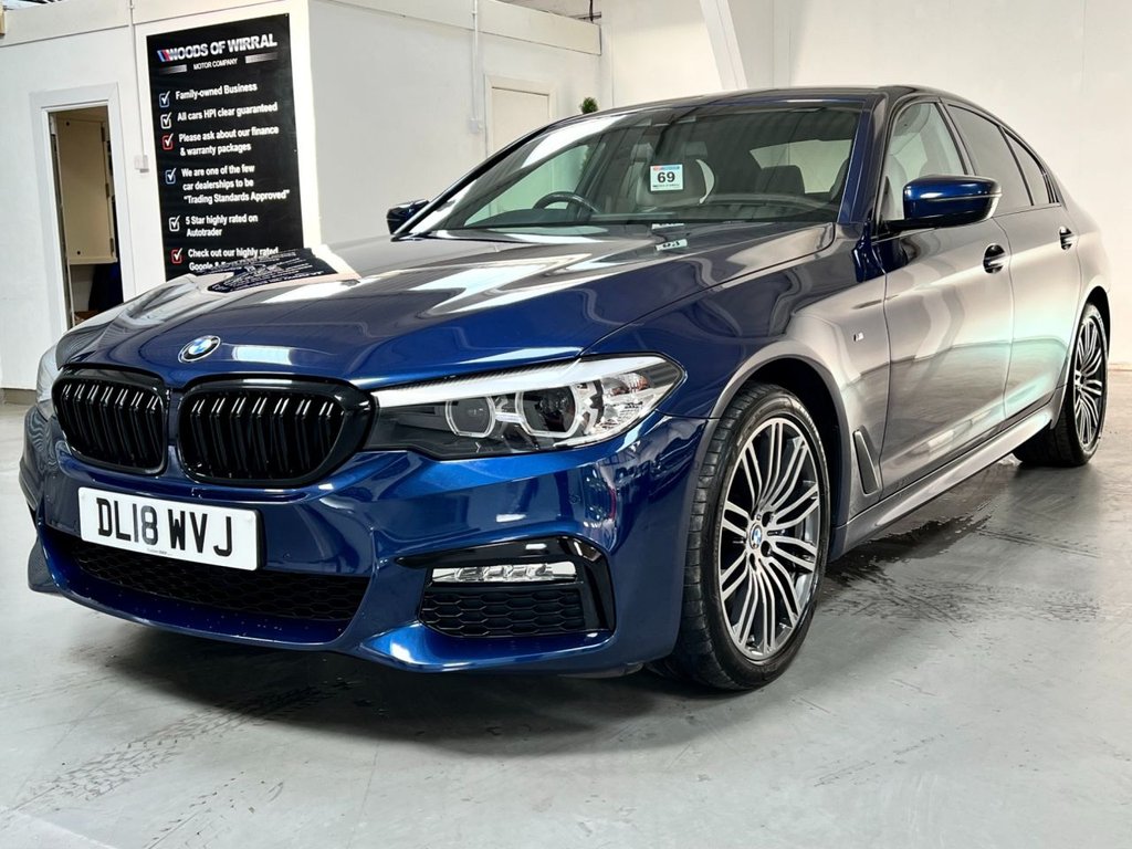 USED 2018 18 BMW 5 SERIES 3.0 540I XDRIVE M SPORT 4d 335 BHP 19"ALLOYS+COMFORT PACK+REV CAM