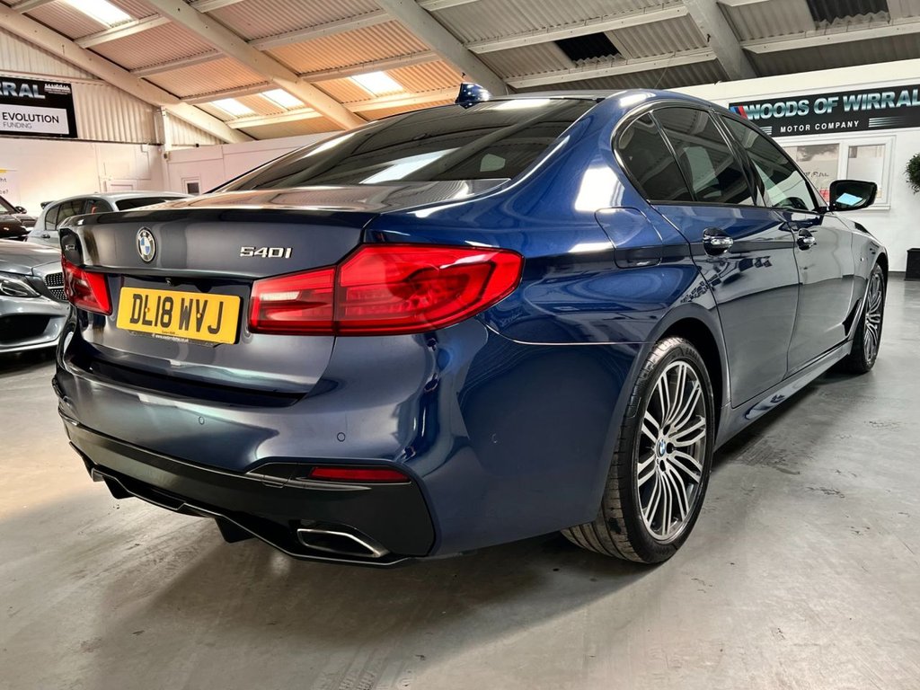 USED 2018 18 BMW 5 SERIES 3.0 540I XDRIVE M SPORT 4d 335 BHP 19"ALLOYS+COMFORT PACK+REV CAM