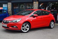 USED 2017 66 VAUXHALL ASTRA 1.4 SRI NAV 5d 148 BHP FSH-NAV-DAB-BTOOTH-ULEZ-CAZ