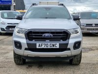 USED 2020 70 FORD RANGER 2.0 WILDTRAK ECOBLUE 210 BHP Silver, 1 owner, &pound;17,999
