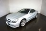 USED 2010 10 MERCEDES-BENZ SL 3.5 SL350 2d 315 BHP-SUPERB LOW MILEAGE EXAMPLE FINISHED IN IRIDIUM SILVER METALLIC WITH HEATED BLACK LEATHER UPHOLSTERY-AIR SCARF-CLIMATE CONTROL-CRUISE CONTROL-SATNAV-BLUETOOTH-19