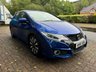 USED 2016 16 HONDA CIVIC 1.8 I-VTEC SE PLUS NAVI 5d 140 BHP AIR CON!  MANUAL GEARBOX! ALLOY WHEELS!