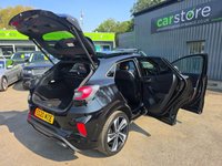 USED 2020 20 FORD PUMA 1.0 ST-Line X First Plus MHEV in black, 50,000 miles, full Ford service history, 2 owners ULEZ petrol, manual, sat nav, B\&O sound, great spec. APPROVED CARS AND FINANCE ARE PLEASED TO OFFER THIS FORD PUMA 1.0 ST-LINE X FIRST EDITION PLUS MHEV 5d 153 BHP IN BLACK WITH 50,000 MILES AND A FULL MAIN DEALER FORD SERVICE HISTORY AT 9K, 28K AND 47K  , 2 OWNERS FROM NEW, ULEZ COMPLIANT EURO 6 PETROL ENGINE WITH A GREAT SPEC SUCH AS A 6 SPEED MANUAL GEARBOX, SAT NAV, B&O PREMIUM SOUND SYSTEM , SYNC 3 SYSTEM, CRUISE CONTROL, MULTI FUNCTIONING STEERING WHEEL, REAR PARKING SENSORS, 19 INCH ALLOY WHEELS, PANORAMA ROOF, AUTOMATIC HEADLIGHTS, POWER T