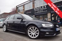 USED 2013 63 AUDI A4 2.0 AVANT TDI S LINE 5d 174 BHP SH-RPARK-LEATHER-DAB-XENON
