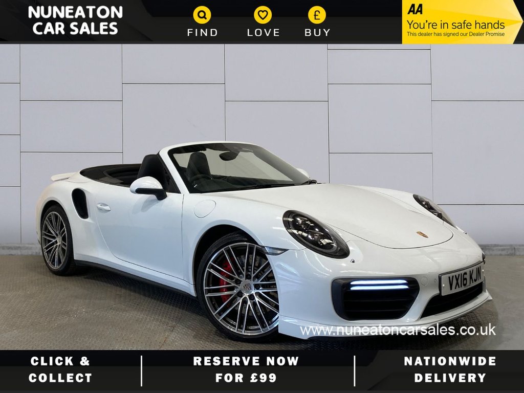 USED 2016 16 PORSCHE 911 3.8 TURBO PDK 2d 532 BHP LOW MILES