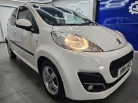 USED 2014 14 PEUGEOT 107 1.0 12V Allure Hatchback 5dr Petrol Manual Euro 5 (68 ps) Bluetooth, &pound;0 Road Tax, Air Conditioning