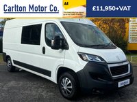 USED 2020 70 PEUGEOT BOXER 2.2 BLUEHDI 335 L3H2 PROFESSIONAL 6 SEATER WINDOW / CREW / DAY VAN 139 BHP 6 SEATER / WINDOW / CREW / MINIBUS