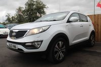 USED 2013 13 KIA SPORTAGE 2.0 CRDI KX-3 SAT NAV 5d 134 BHP SAT-NAV PANORAMIC ROOF