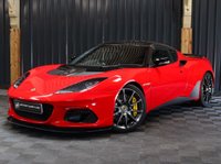 USED 2018 68 LOTUS EVORA 3.5 GT SPORT 2d 410 BHP FULL SERVICE HISTORY, APPLE CARPLAY, 12 MONTH WARRANTY, STUNNING CONDITION, CARBON, MANUAL, HUGE SPEC, REVERSE CAMERA, FRONT END PAINT PROTECTION