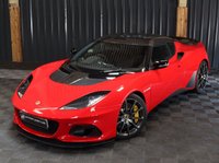 USED 2018 68 LOTUS EVORA 3.5 GT SPORT 2d 410 BHP FULL SERVICE HISTORY, APPLE CARPLAY, 12 MONTH WARRANTY, STUNNING CONDITION, CARBON, MANUAL, HUGE SPEC, REVERSE CAMERA, FRONT END PAINT PROTECTION