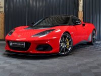 USED 2018 68 LOTUS EVORA 3.5 GT SPORT 2d 410 BHP FULL SERVICE HISTORY, APPLE CARPLAY, 12 MONTH WARRANTY, STUNNING CONDITION, CARBON, MANUAL, HUGE SPEC, REVERSE CAMERA, FRONT END PAINT PROTECTION