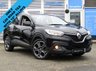 USED 2017 17 RENAULT KADJAR 1.5 DYNAMIQUE S NAV DCI 5d 110 BHP Finished in DIAMOND BLACK with part LEATHER Trim. This Renault Kadjar is a spacious SUV that's perfect for the family. It looks stylish thanks to the swooping curves and creases that define the distinctive looks of the modern Renaults. Features include, &pound;20 Road tax, Sat Nav, B/Tooth, DAB, Part Leather, Park sensors and much more. Dealer serviced at 13814 miles, 18039 miles, 23154 miles, 28590 miles, 31726 miles, 35897 miles, 40190 miles and at 45145 miles (Inc Cam Belt and Water Pump).