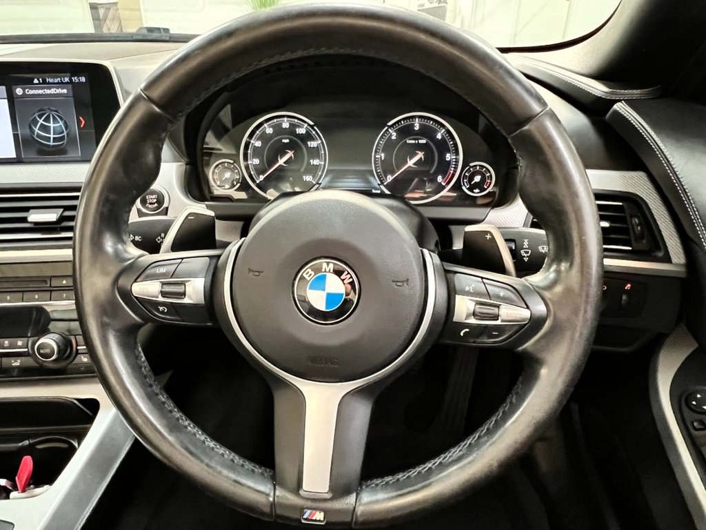 USED 2017 67 BMW 6 SERIES 3.0 640D M SPORT 2d 309 BHP PRONAV+HEATED LEATHER+PARK