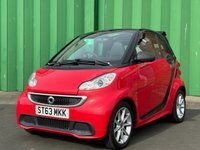 USED 2013 63 SMART FORTWO 0.8 CDI Passion Cabriolet 2dr Diesel SoftTouch Euro 5 (54 bhp) 