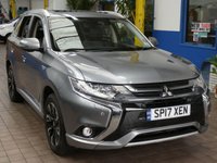 USED 2017 17 MITSUBISHI OUTLANDER 2.0h 12kWh 4hs SUV 5dr Petrol Plug-in Hybrid CVT 4WD Euro 6 (s/s) (200 ps) FREE TO TAX SAT NAV SUNROOF HEATED LEATHER REAR CAMERA PARKING SENSORS 2 OWNERS SERVICE HISTORY