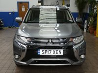 USED 2017 17 MITSUBISHI OUTLANDER 2.0h 12kWh 4hs SUV 5dr Petrol Plug-in Hybrid CVT 4WD Euro 6 (s/s) (200 ps) FREE TO TAX SAT NAV SUNROOF HEATED LEATHER REAR CAMERA PARKING SENSORS 2 OWNERS SERVICE HISTORY