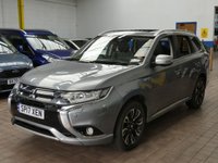 USED 2017 17 MITSUBISHI OUTLANDER 2.0h 12kWh 4hs SUV 5dr Petrol Plug-in Hybrid CVT 4WD Euro 6 (s/s) (200 ps) FREE TO TAX SAT NAV SUNROOF HEATED LEATHER REAR CAMERA PARKING SENSORS 2 OWNERS SERVICE HISTORY