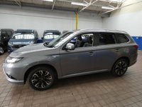 USED 2017 17 MITSUBISHI OUTLANDER 2.0h 12kWh 4hs SUV 5dr Petrol Plug-in Hybrid CVT 4WD Euro 6 (s/s) (200 ps) FREE TO TAX SAT NAV SUNROOF HEATED LEATHER REAR CAMERA PARKING SENSORS 2 OWNERS SERVICE HISTORY