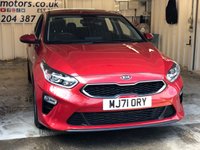 USED 2021 71 KIA CEED 1.6 CRDI 2 ISG MHEV 5d 135 BHP+1 OWNER+MEDIA+BLUETOOTH 1 OWNER FROM NEW+HISTORY+MEDIA+BLUETOOTH+CLIMATE+ALLOYS+REVERSE CAMERA+APPS+AIRCON+CRUISE+PRIVACY+HPI CLEAR