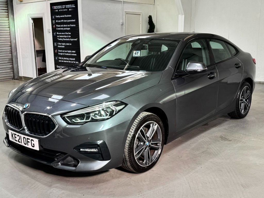 USED 2021 21 BMW 2 SERIES GRAN COUPE 1.5 218i Sport (LCP) Saloon 4dr Petrol DCT Euro 6 (s/s) (136 ps) 17" ALLOYS+SAT NAV+F/R SENSORS