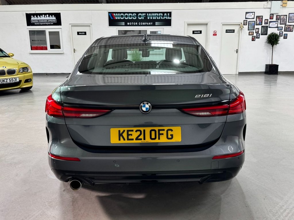 USED 2021 21 BMW 2 SERIES GRAN COUPE 1.5 218i Sport (LCP) Saloon 4dr Petrol DCT Euro 6 (s/s) (136 ps) 17" ALLOYS+SAT NAV+F/R SENSORS