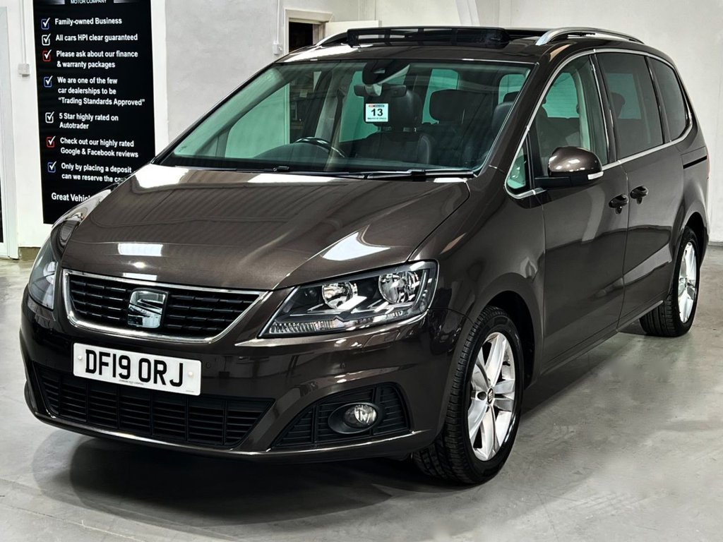 USED 2019 19 SEAT ALHAMBRA 2.0 TDI Ecomotive XCELLENCE MPV 5dr Diesel Manual Euro 6 (s/s) (150 ps) PANROOF+REARCAM+7 SEATS+NAV