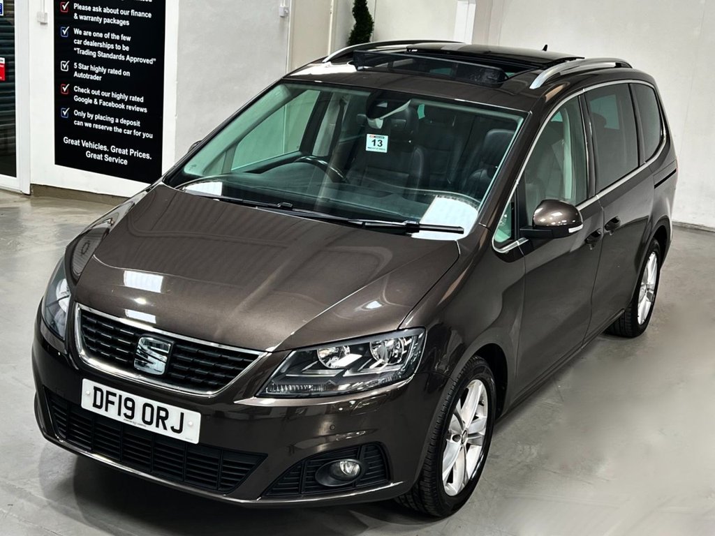 USED 2019 19 SEAT ALHAMBRA 2.0 TDI Ecomotive XCELLENCE MPV 5dr Diesel Manual Euro 6 (s/s) (150 ps) PANROOF+REARCAM+7 SEATS+NAV