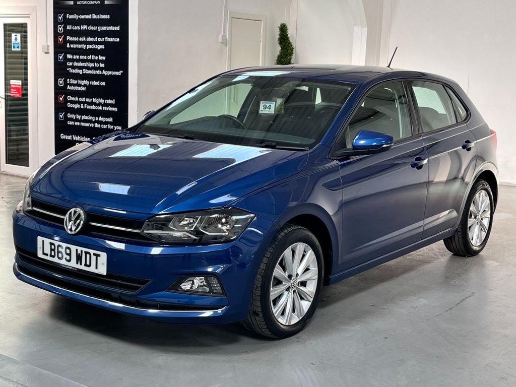 USED 2019 69 VOLKSWAGEN POLO 1.0 TSI GPF SEL Hatchback 5dr Petrol DSG Euro 6 (s/s) (115 ps) 16" ALLOYS+F/R SENSORS+SAT NAV