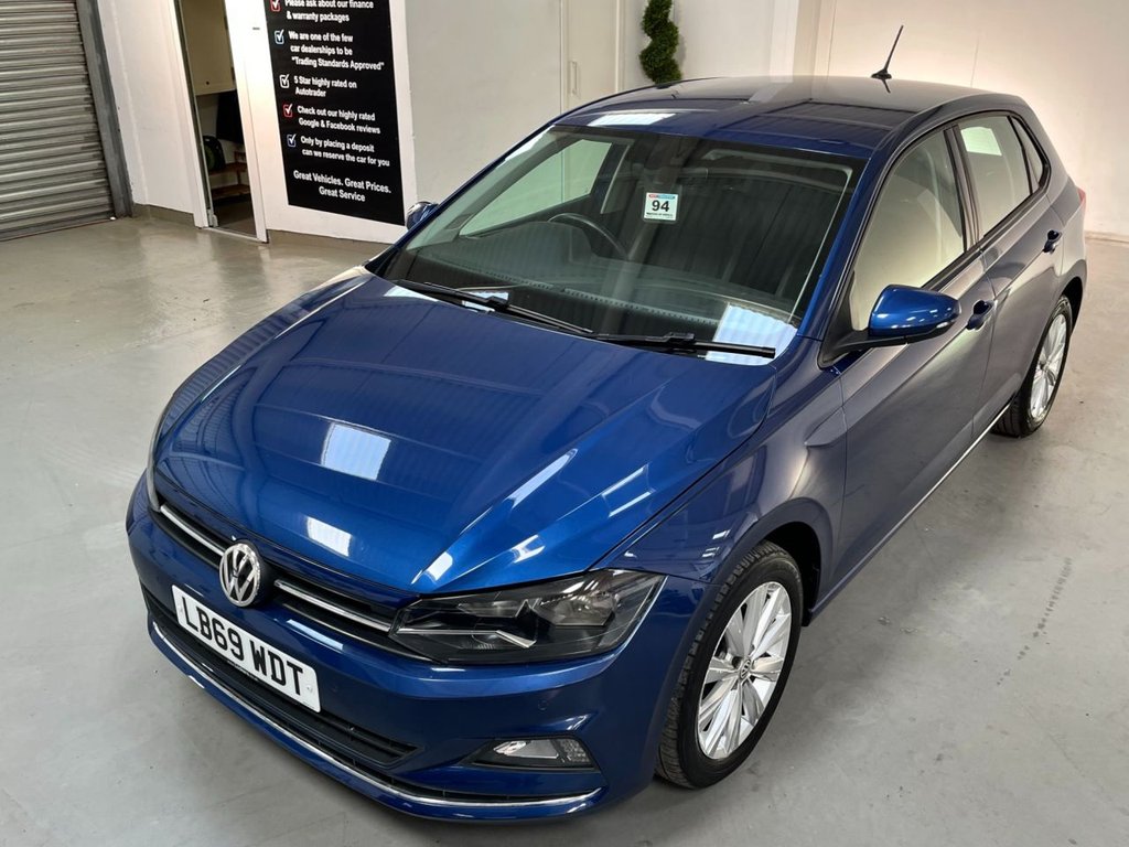 USED 2019 69 VOLKSWAGEN POLO 1.0 TSI GPF SEL Hatchback 5dr Petrol DSG Euro 6 (s/s) (115 ps) 16" ALLOYS+F/R SENSORS+SAT NAV