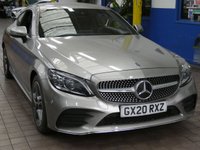 USED 2020 20 MERCEDES-BENZ C-CLASS 1.5 C200 MHEV AMG Line (Premium) Coupe 2dr Petrol G-Tronic+ Euro 6 (s/s) (198 ps) SAT NAV SMARTPHONE INTEGRATION HEATED PART LEATHER REAR VIEW CAMERA CRUISE CONTROL PARKING SENSORS 2 OWNERS SERVICE HISTORY WARRANTY