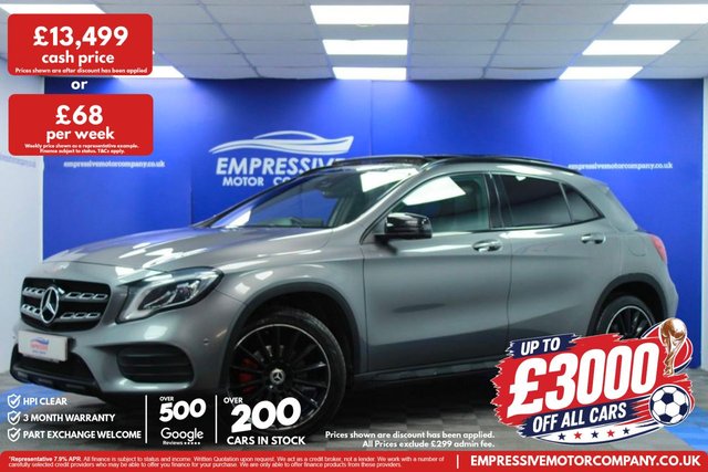 View our Mercedes-Benz Gla 2.1 GLA220d AMG Line (Premium Plus) SUV 5dr Diesel 7G-DCT 4MATIC Euro 6 (s/s) (177 ps)